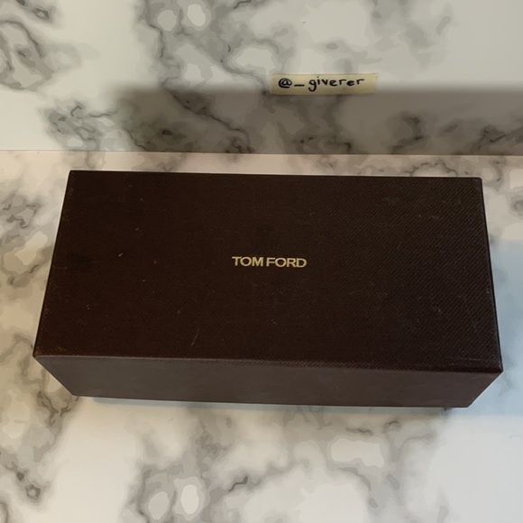 Tom Ford Brown Velvet Sunglasses Hard Case w Cloth and Box - Picture 8 of 14